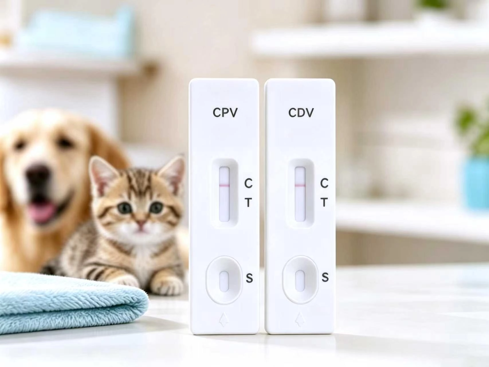 Golden Time canine and feline veterinary diagnostic rapid tests