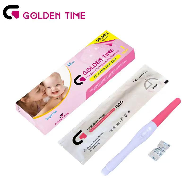 hCG pregnancy rapid test strip cassette midstream, CE marked, PRISES Biotechnology