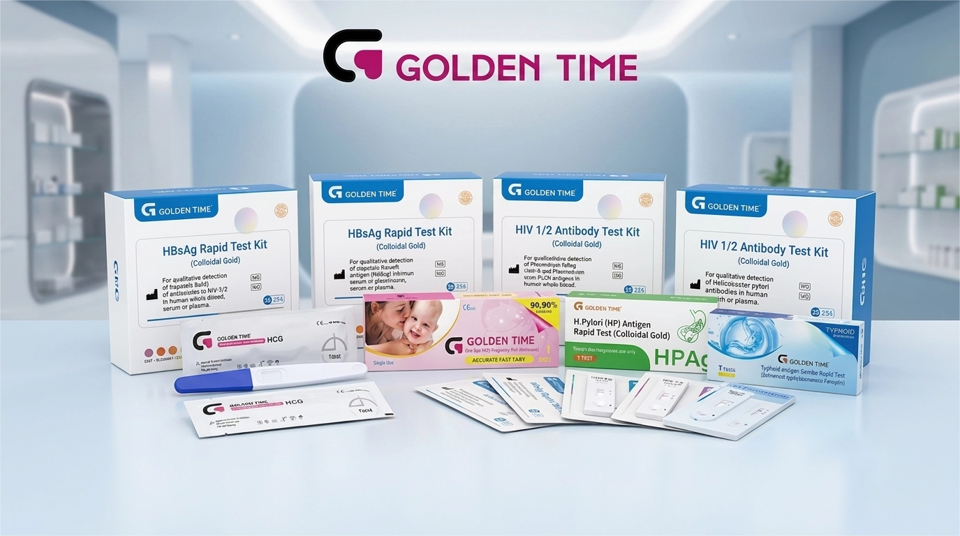Golden Time branded rapid diagnostic test product line by PRISES Biotechnology