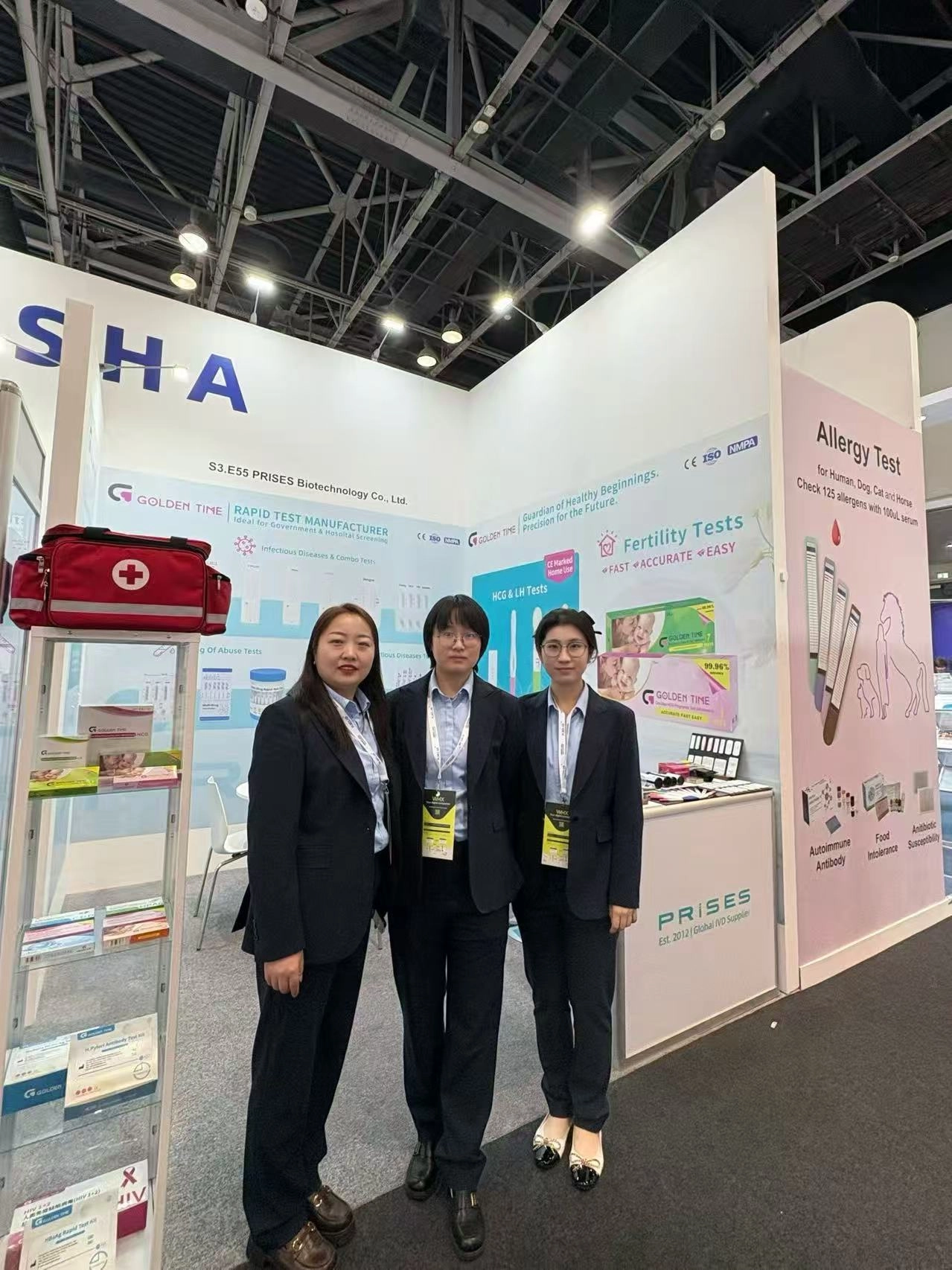 PRISES Biotechnology booth at Expomed Eurasia medical exhibition in Istanbul Türkiye