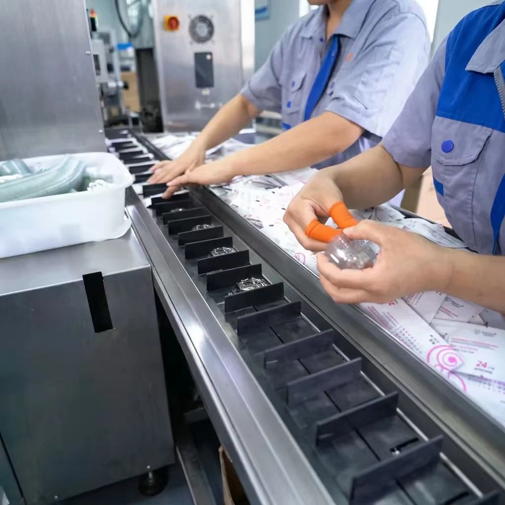 Rapid test packaging line at PRISES IVD factory in China